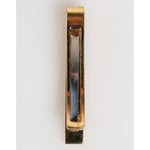 Dolce & Gabbana Gold Tone Brass Logo Branded Men Accessory Tie Clip Bar in sleek gold finish, engraved logo, elegant design.