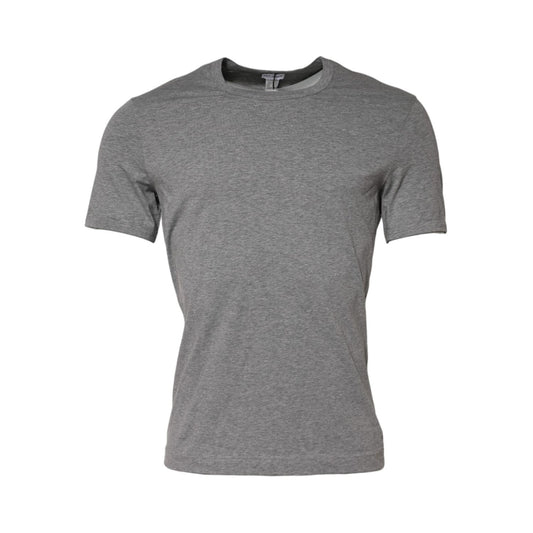 Dolce & Gabbana Gray Crew Neck Short Sleeves Underwear T-shirt