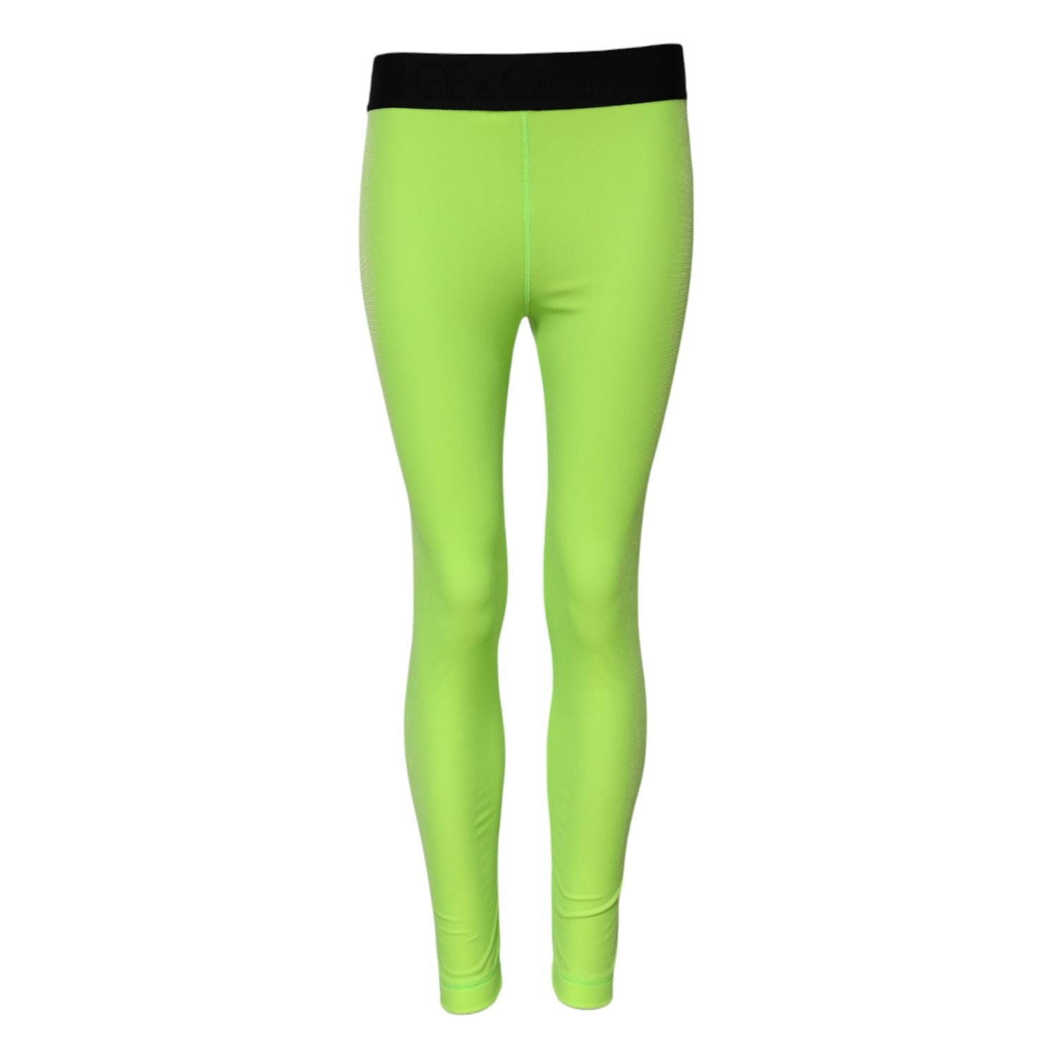 Dolce & Gabbana Green Nylon Slim Fit Leggings Pants