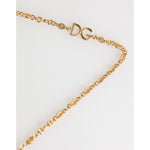 Dolce & Gabbana Lapel Pin Cross Logo Gold Chain Mens Accessories Brooch with iconic DG logo and polished finish