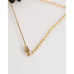 Dolce & Gabbana Lapel Pin Gold Brass Black Crystal Bee Accessories Brooch showcasing luxurious design and craftsmanship.