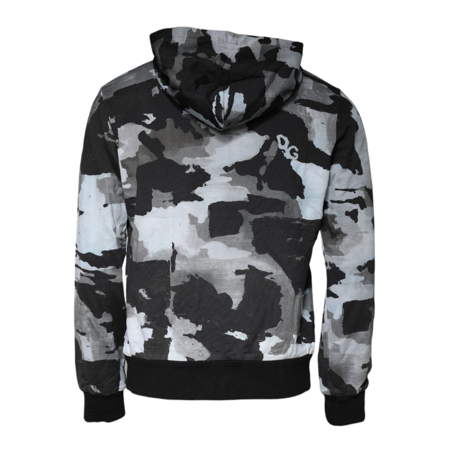 Dolce & Gabbana Multicolor Camouflage Men Hooded Sweater