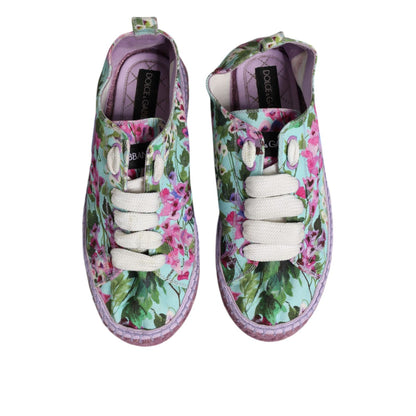Dolce & Gabbana Multicolor Canvas Espadrilles Sneakers Shoes