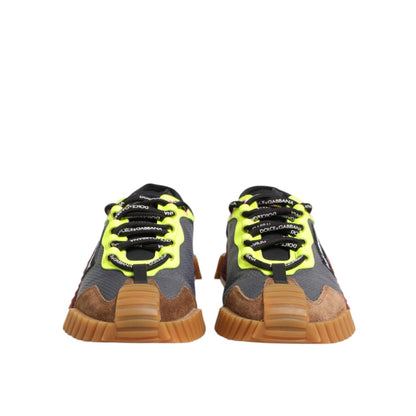 Dolce & Gabbana Multicolor Nylon Low Top NS1 Sneakers Shoes