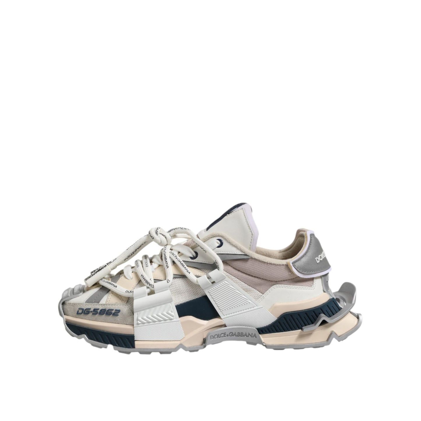 Dolce & Gabbana Multicolor Space Low Top Men Sneakers Shoes, fabric and leather, rubber sole, lace-up, high craftsmanship, made in Italy