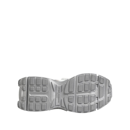 Sole view of Dolce & Gabbana Multicolor Space Low Top Men Sneakers Shoes showing logo detail and rubber grip pattern.