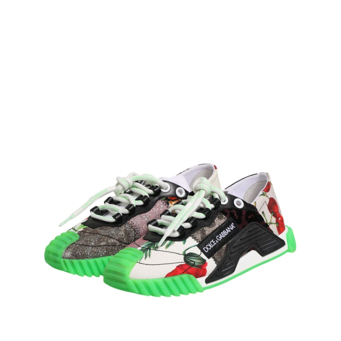 Dolce & Gabbana Multicor DG Logo Leopard Cherry Sneaker Shoes