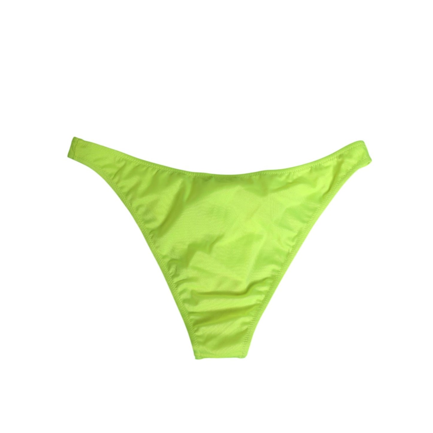 Dolce & Gabbana Neon Green DG Logo Swim Briefs Women Underwear