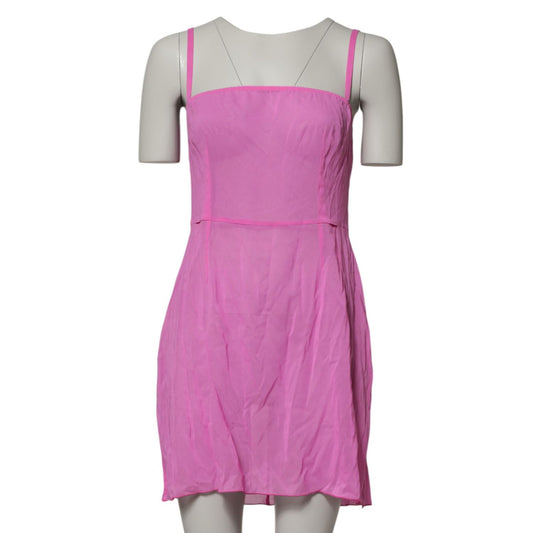 Dolce & Gabbana Pink Chemise Nylon Blend Sheer Lingerie Underwear elegant and feminine design on mannequin.