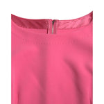 Dolce & Gabbana Pink Polyester Long Sleeves Sheath Midi Dress close-up view
