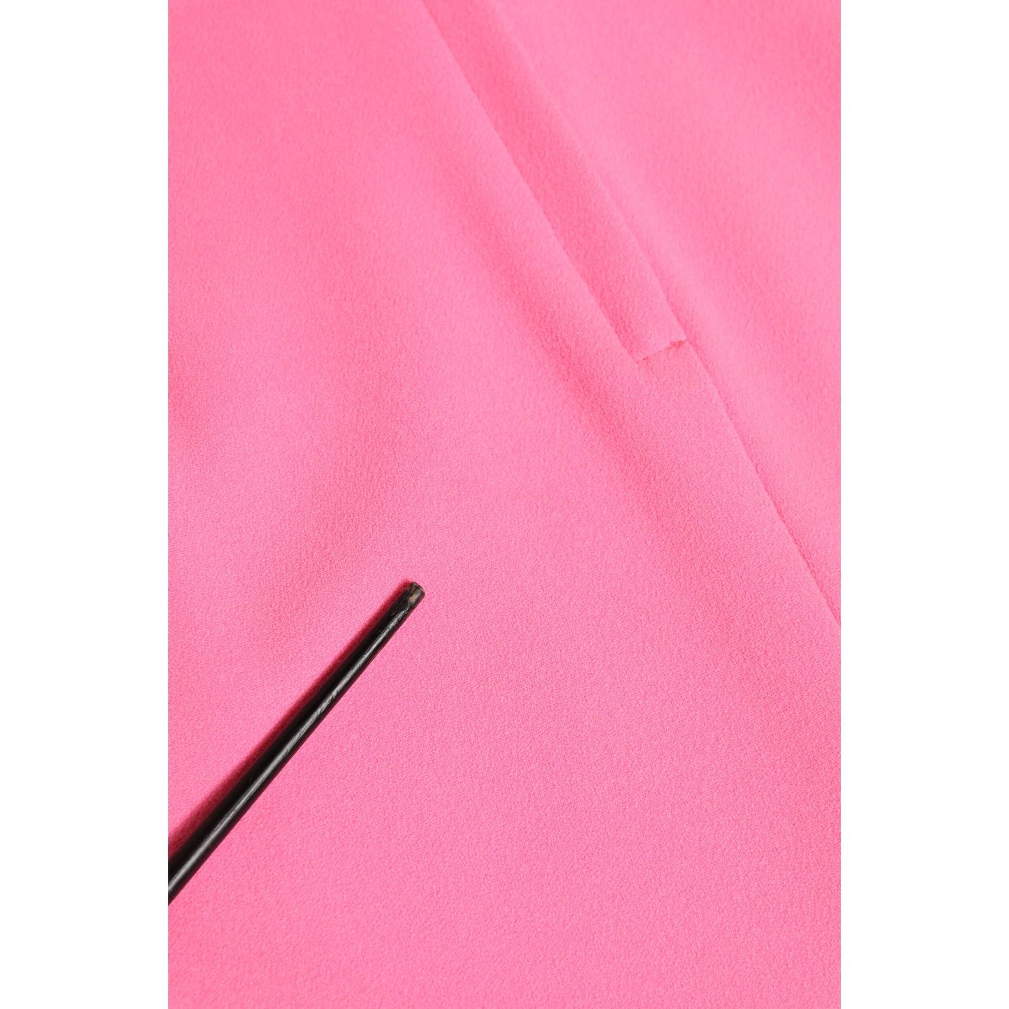 Close-up of Dolce & Gabbana Pink Polyester Long Sleeves Sheath Midi Dress fabric detail