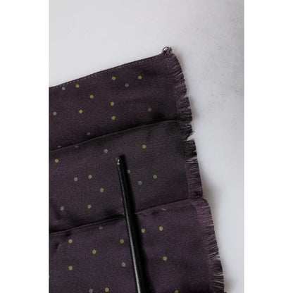 Dolce & Gabbana Purple Fantasy Silk Neck Wrap Shawl Scarf