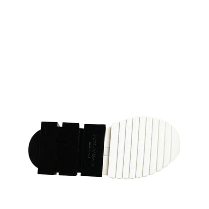 Dolce & Gabbana White Black Low Top Sorrento Sneakers Shoes
