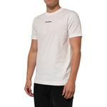 Dolce & Gabbana White Cotton Logo Print Crew Neck Men T-shirt, featuring a classic design and soft cotton material, displayed on a male model.