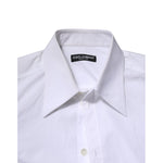 Dolce & Gabbana White Cotton Long Sleeves Dress Shirt