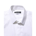Dolce & Gabbana White Cotton MARTINI Formal Men Dress Shirt, classic collared design, long sleeve, tailored fit, premium cotton