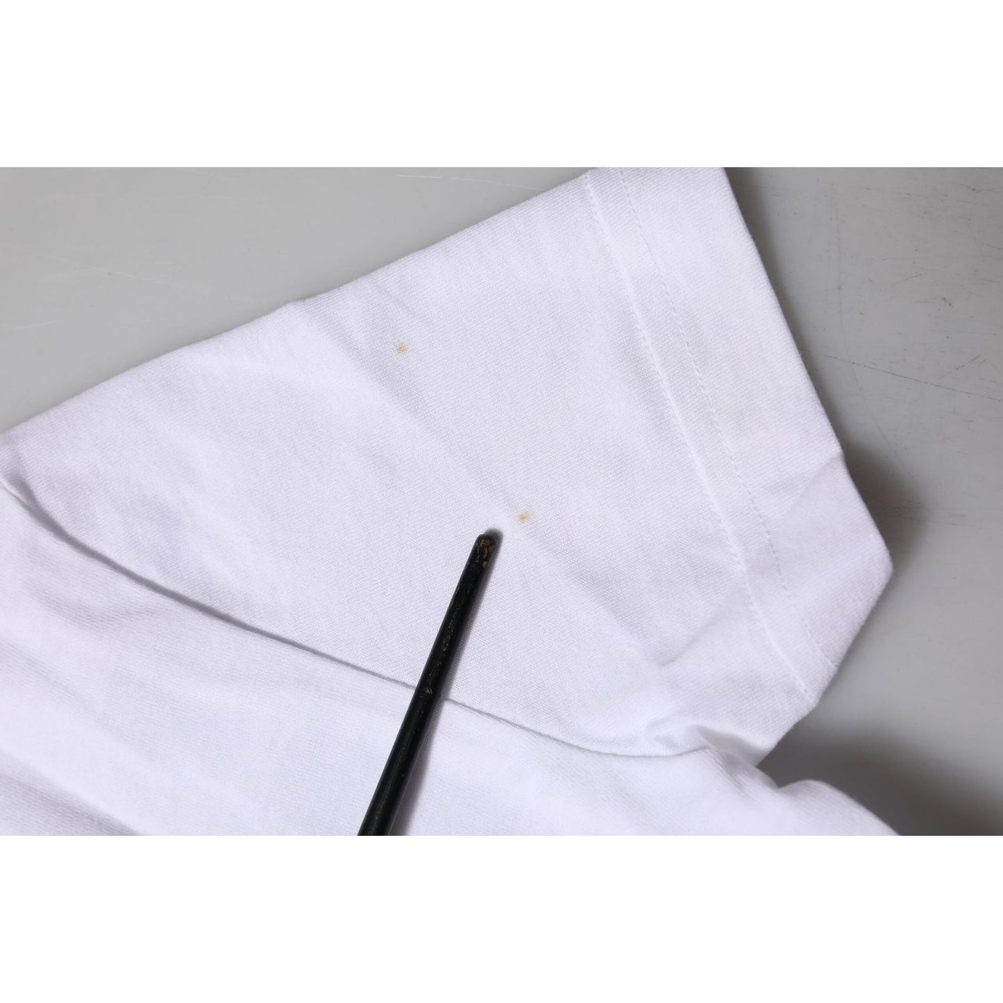 Dolce & Gabbana White Cotton Short Sleeves Round Neck T-shirt