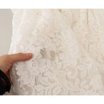 Dolce & Gabbana White Flower Lace Corsage Long Maxi Dress