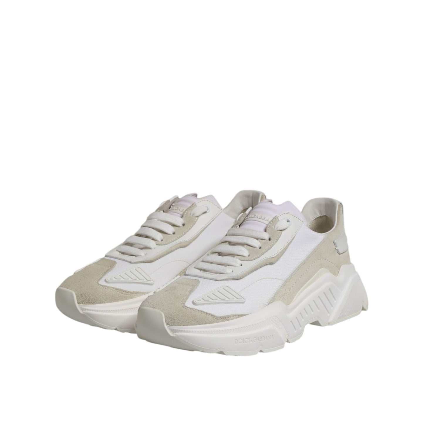 Dolce & Gabbana White Low Top Daymaster Men Sneakers  Shoes
