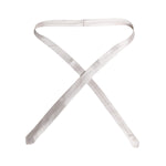 Dolce & Gabbana White Solid Silk Adjustable Necktie Tie
