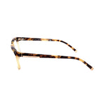 Side view of Dsquared² Bicolor Acetate Frames in Havana color, showcasing temple design, unisex style, size 51/18/140 mm.