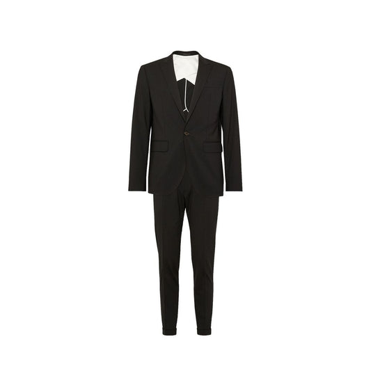 Dsquared² Black Elastane Two-Piece Suit1728,48 | M,75611013280,Black,Clothing,Dsquared²,Men,New with tags,Suits & Blazers - Clothing,Two-Piece Suits - Suits & Blazers - Clothing