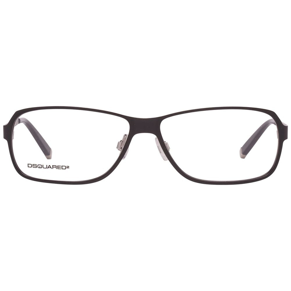Dsquared² Black Metal Frames, DQ5057-002-56, men's glasses with a sleek design, black color, metal frame, lens size 56mm.