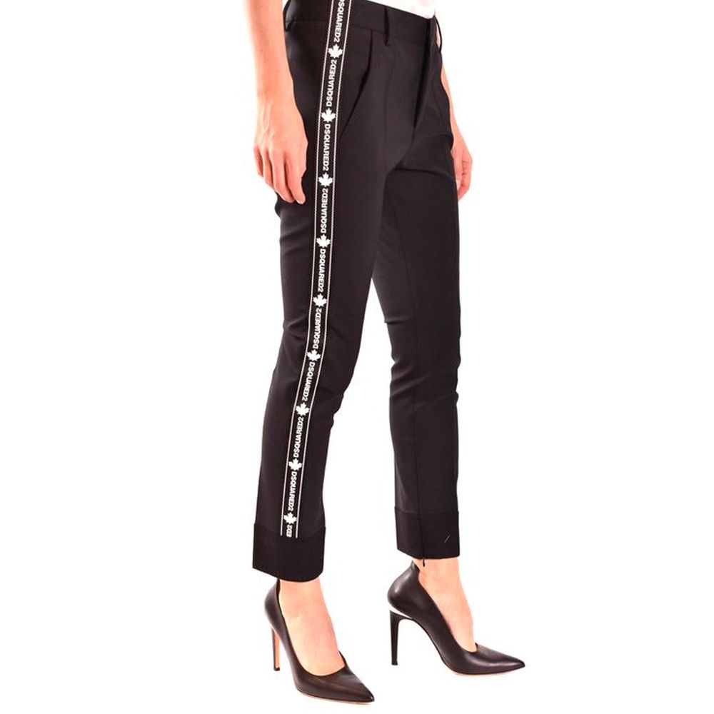 Dsquared² Black Wool Dress Pants 1728,40,42,75611013280,Black,Clothing,Dress Pants - Pants - Clothing,Dsquared²,New with tags,Pants - Clothing,Women