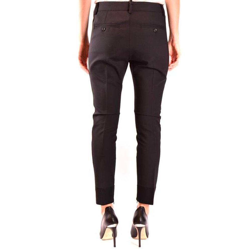 Dsquared² Black Wool Dress Pants 1728,40,42,75611013280,Black,Clothing,Dress Pants - Pants - Clothing,Dsquared²,New with tags,Pants - Clothing,Women