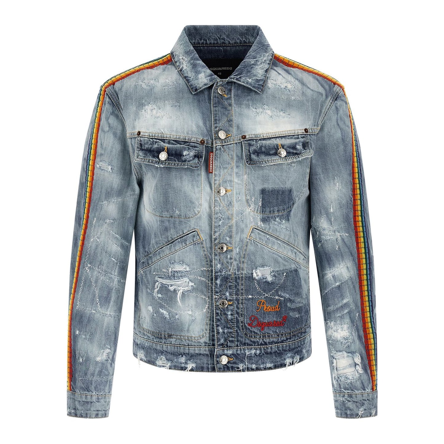 Dsquared² Blue Cotton Denim Jacket