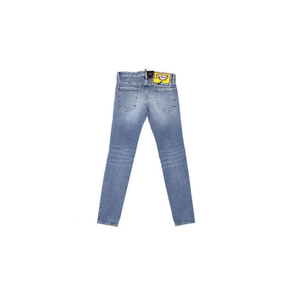 Dsquared² Blue Cotton Straight-Leg Jeans 1728,44,75611013280,Blue,Clothing,Dsquared²,Jeans Denim - Clothing,Men,New with tags,Straight-Leg Jeans - Jeans Denim - Clothing