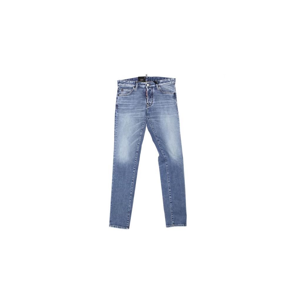 Dsquared² Blue Cotton Straight-Leg Jeans 1728,44,75611013280,Blue,Clothing,Dsquared²,Jeans Denim - Clothing,Men,New with tags,Straight-Leg Jeans - Jeans Denim - Clothing