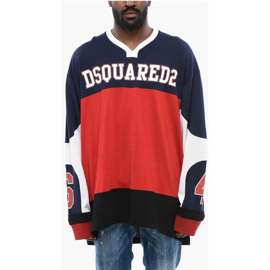 Dsquared² Dsquared² Football Fit Long Sleeved T-shirt DS-P640734-M 1728,74866327712,Clothing,Dsquared²,M,Men,Men - Clothing,New with tags,Red,T-Shirts - Men - Clothing