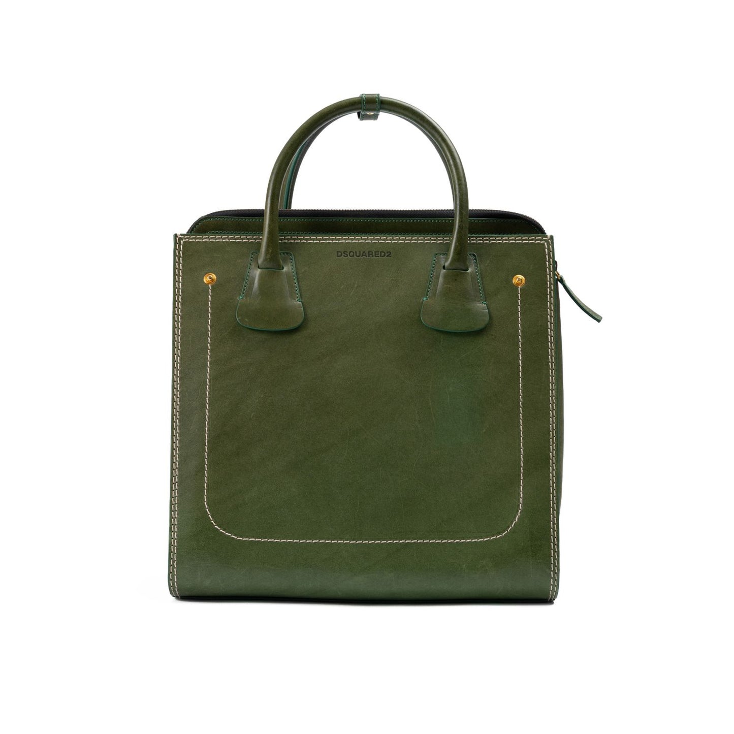 Dsquared² Green Leather Tote Bag Dsquared²