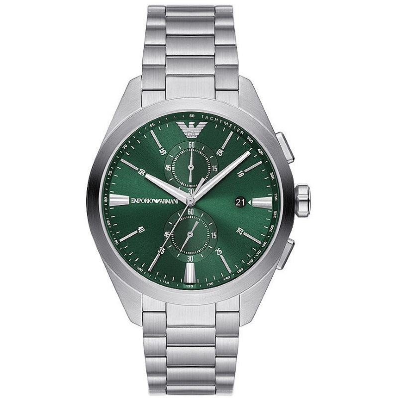EMPORIO ARMANI MOD. AR11480 wristwatch for gents with stainless steel case, quartz movement, mineral dial, and 5 ATM water resistance.