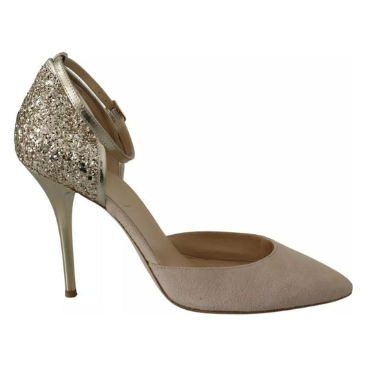 Elisabetta Franchi Elisabetta Franchi Beige Linen Ankle Strap High Heels Shoes 1728,67345645728,Bags,Beige,Elisabetta Franchi,EU37.5/US7,Material: Suede,Preowned / Defect,Sandals - Women - Shoes,Women,Women - Shoes LA8355-37.5