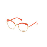 Emilio Pucci Gold Metal Frames with red temples, EP5131-55030, women’s glasses.