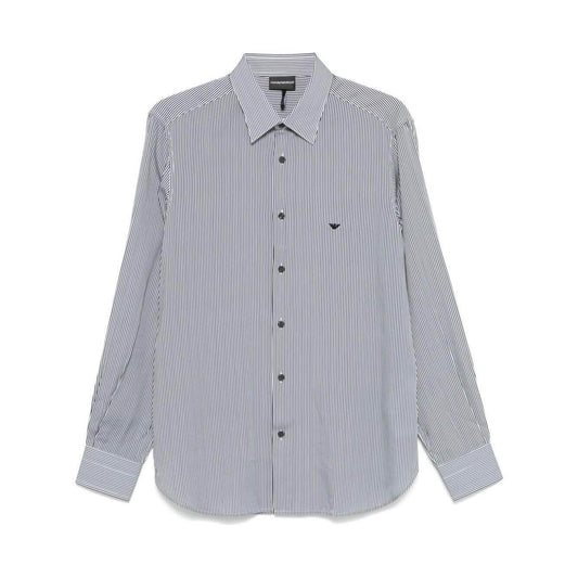 Emporio Armani-Emporio Armani Shirts Blue-LDin,Men,Men > Clothing,Men > Clothing > Shirts,Spring - Summer 2025,Yes Eu-EM001537AF14214FB266-P25