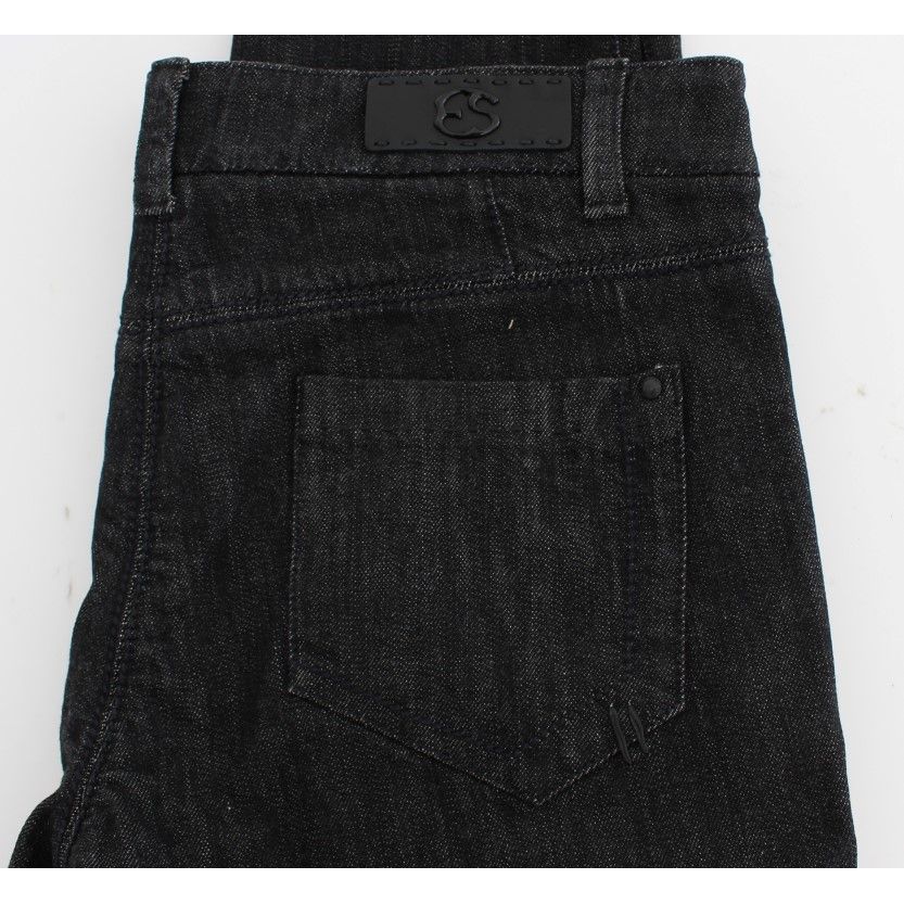 Ermanno Scervino Blue Cotton Slim Fit Denim Jeans