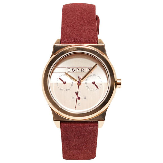 Esprit Esprit Red Leather Watch ESES1L077L0035AC 1728,Esprit,New with tags,Red,Watches for Women - Watches,Women