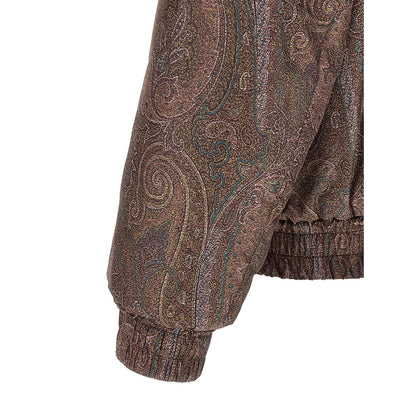 Etro Brown Polyester Bomber