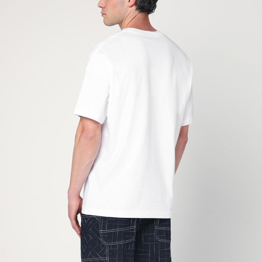 KENZO White cotton T-shirt with logo FF55TS4894SGCO/R_KENZO-01_323