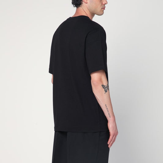 KENZO Black cotton T-shirt with logo