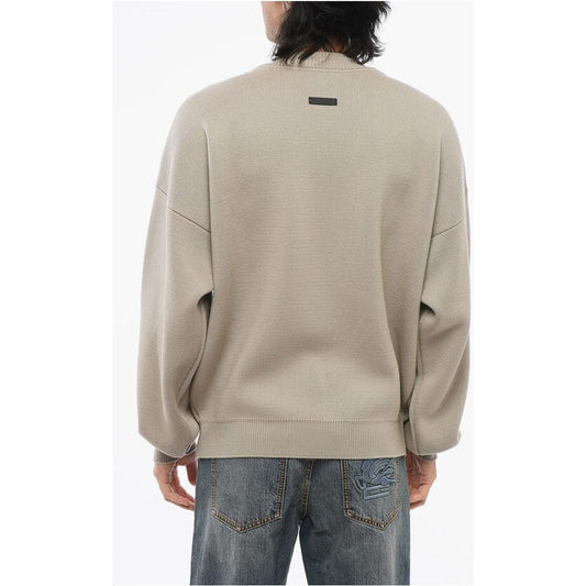 Fear Of God Fear Of God Crew Neck Virgin Wool Pullover FE-P629292-XL 1728,74866327712,Beige,Clothing,Fear Of God,Men,Men - Clothing,New with tags,Sweaters - Men - Clothing,XL