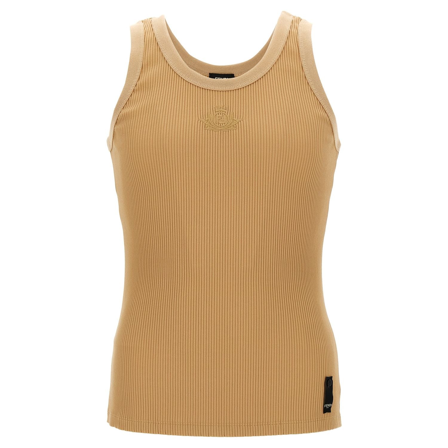Fendi Beige Polyamide Tank Tops