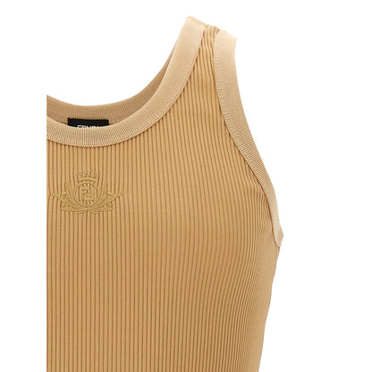 Fendi Beige Polyamide Tank Tops
