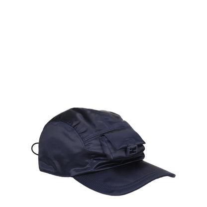 Fendi Blue Polyamide Cap (Baseball Hat)