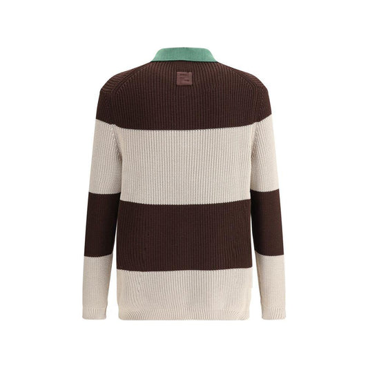 Fendi Fendi Ribbed Sweater FE-FZC358AU7SF1RWU-IT50 | L 1728,72470364320,Brown,Fendi,IT48 | M,IT50 | L,Men,New with tags,Sweaters - Men - Clothing