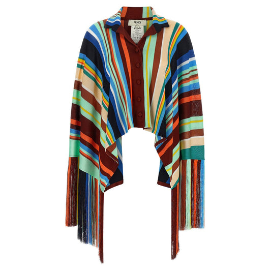 Fendi Multicolor Viscose Coat