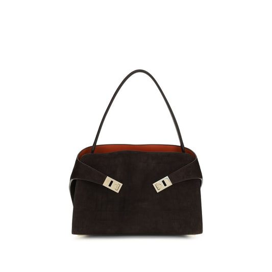 Ferragamo Brown The Hug Soft Shoulder Bag